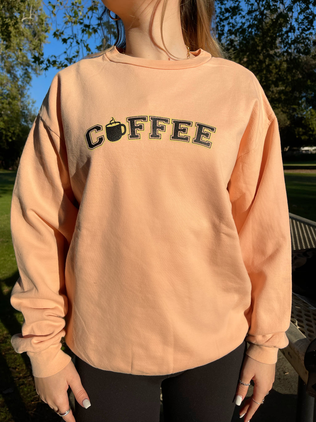 "COFFEE" Crew Neck THICK