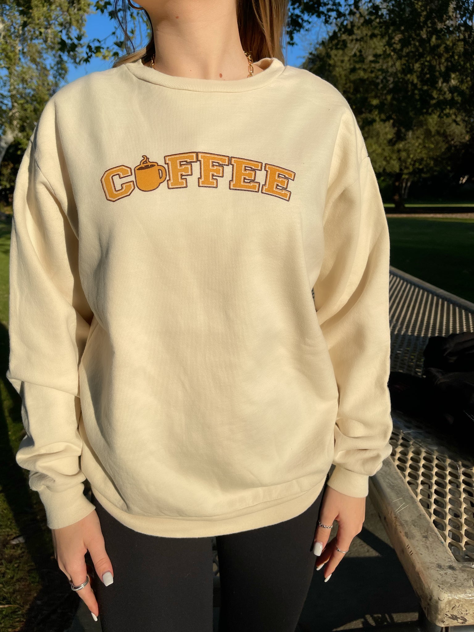 "COFFEE" Crew Neck THICK